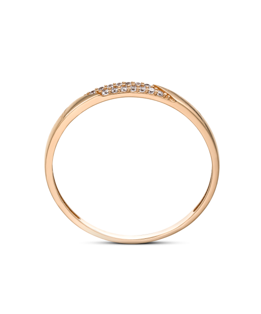 Auksinis žiedas su cirkoniais  - Goldinga