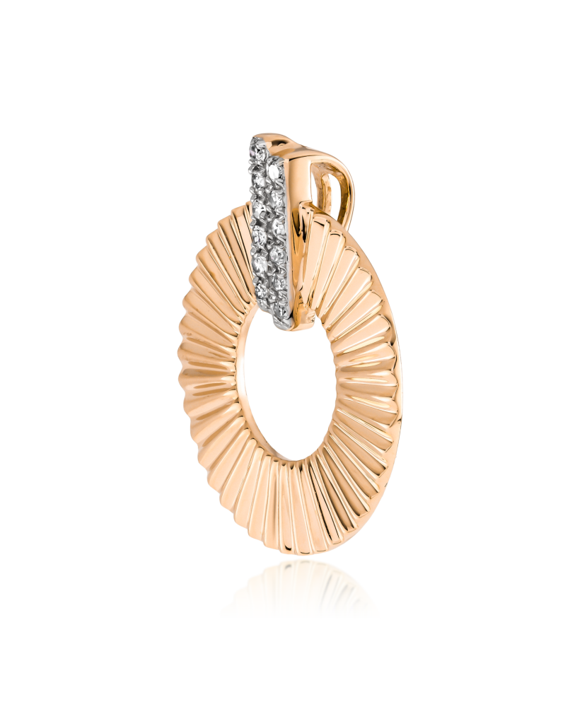 Auksinis pakabukas su deimantais