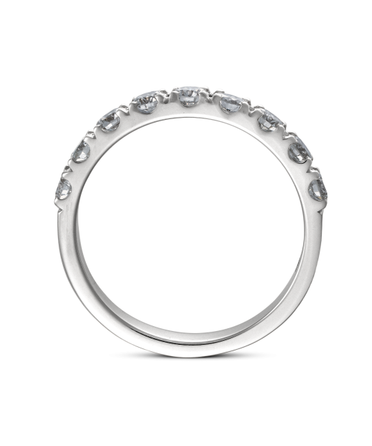 Balto aukso žiedas su deimantais (0.78ct)