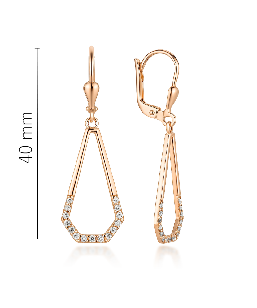 Auksiniai auskarai su cirkoniais