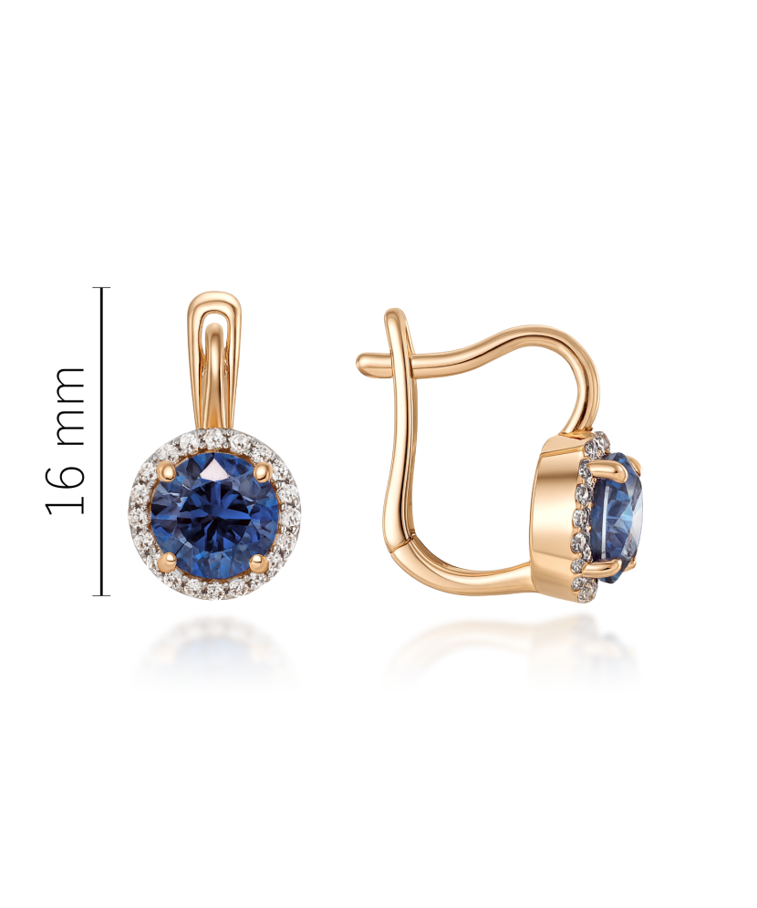 Auksiniai auskarai su cirkoniais