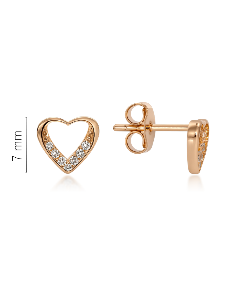 Auksiniai auskarai su cirkoniais