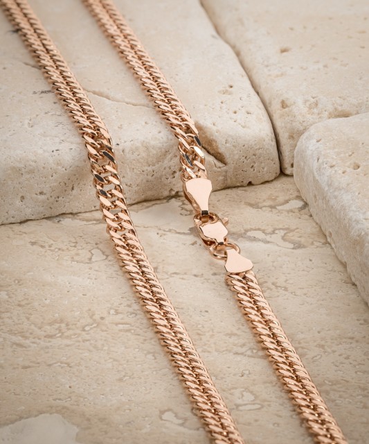 Auksinė grandinėlė "Curb" 4.2mm  - Goldinga