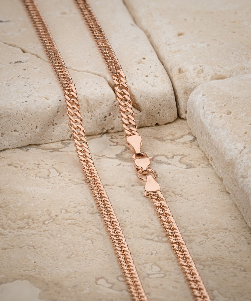 Auksinė grandinėlė "Curb" 3.1mm  - Goldinga