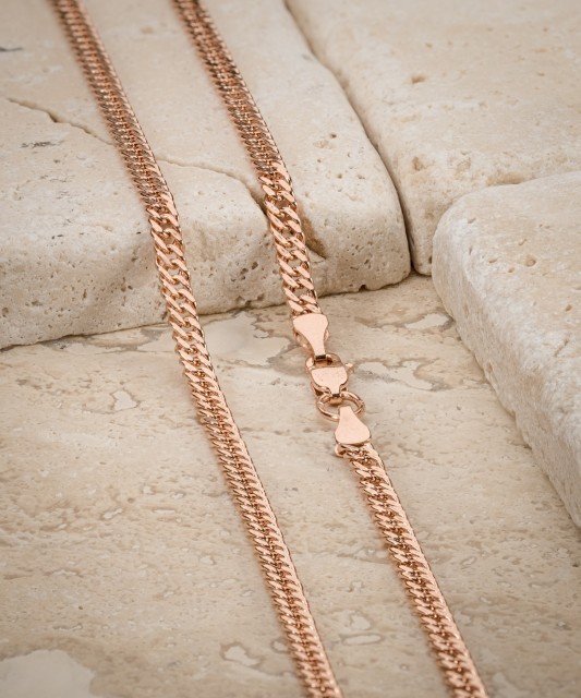 Auksinė grandinėlė "Curb" 3.1mm  - Goldinga