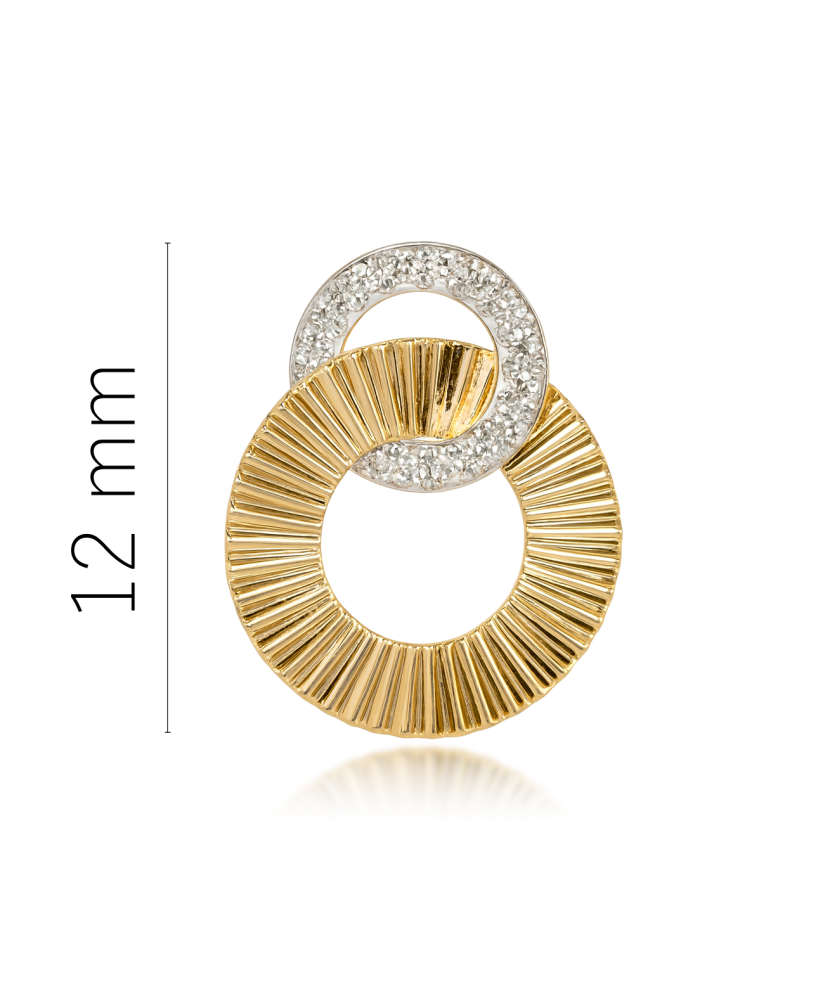 Geltono aukso pakabukas su deimantais