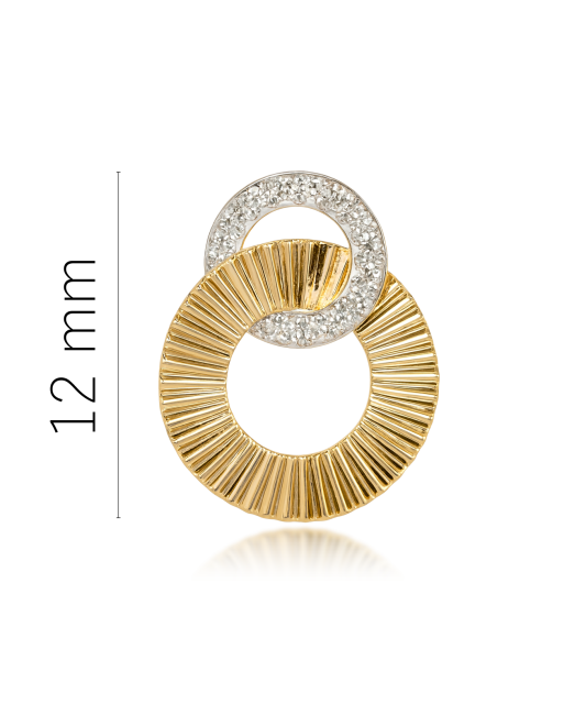 Geltono aukso pakabukas su deimantais