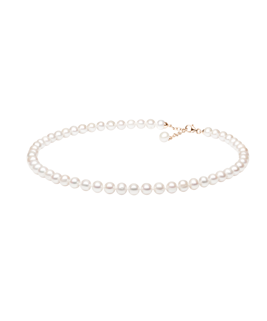 Perlų vėrinys Su paauksuotu Sidabru