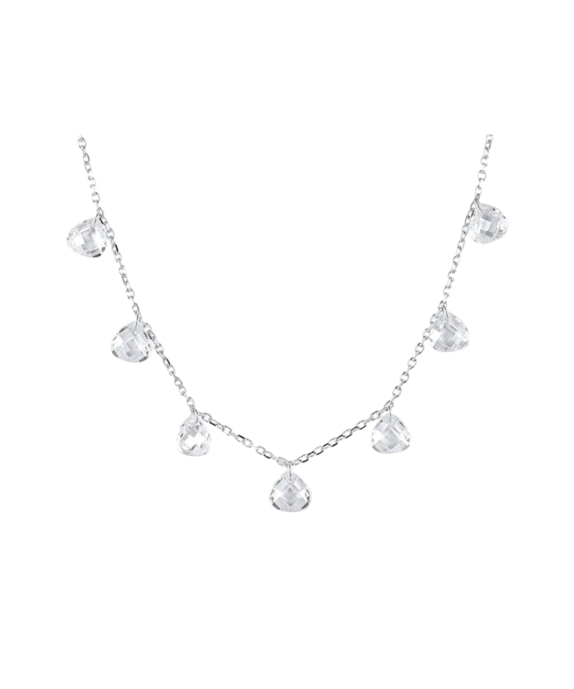 Sidabrinė grandinėlė su cirkoniais