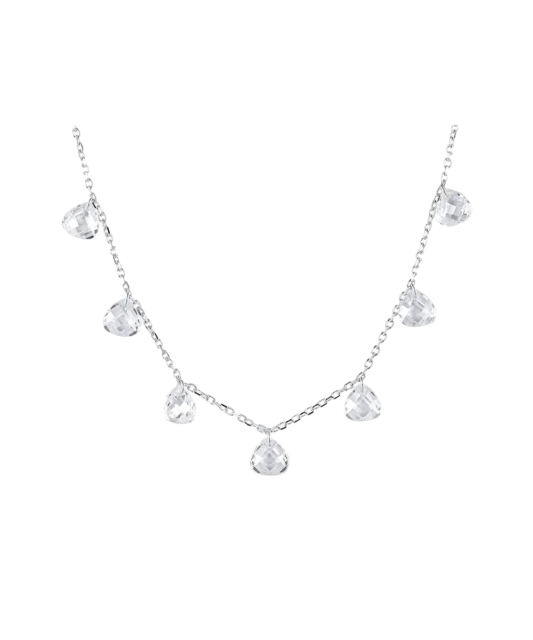 Sidabrinė grandinėlė su cirkoniais