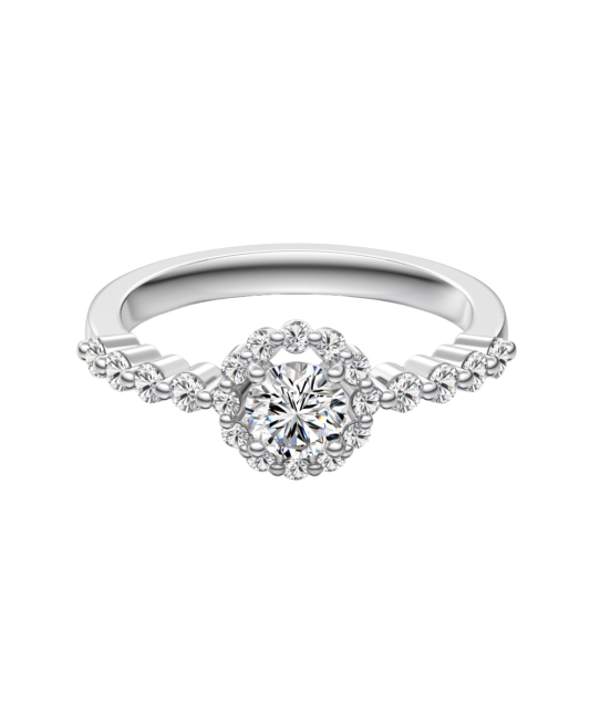 Sidabrinis žiedas su cirkoniais