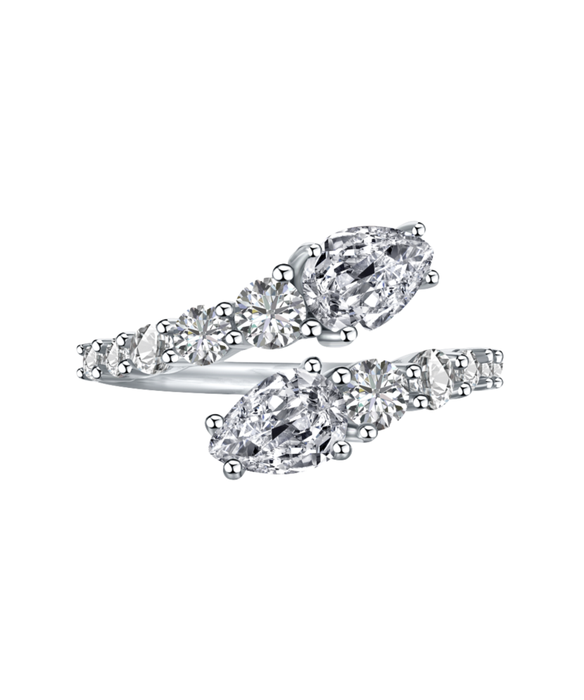 Sidabrinis žiedas su cirkoniais