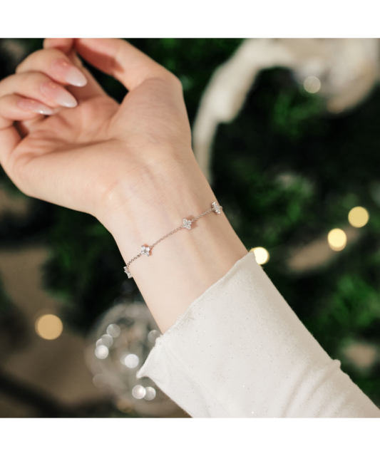 Sidabrinė apyrankė su cirkoniais