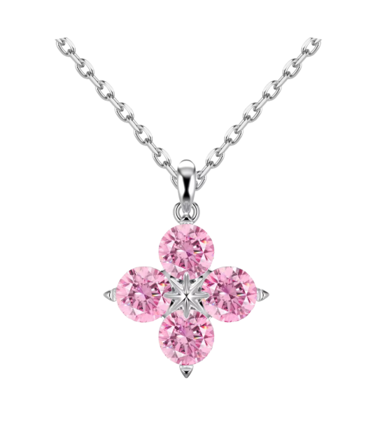 Sidabrinė grandinėlė su cirkonio pakabuku