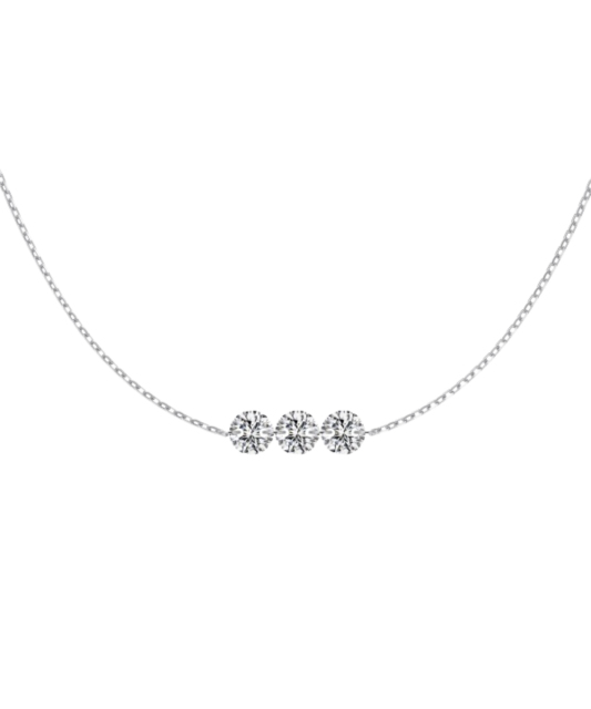 Sidabrinė grandinėlė su cirkonio pakabuku