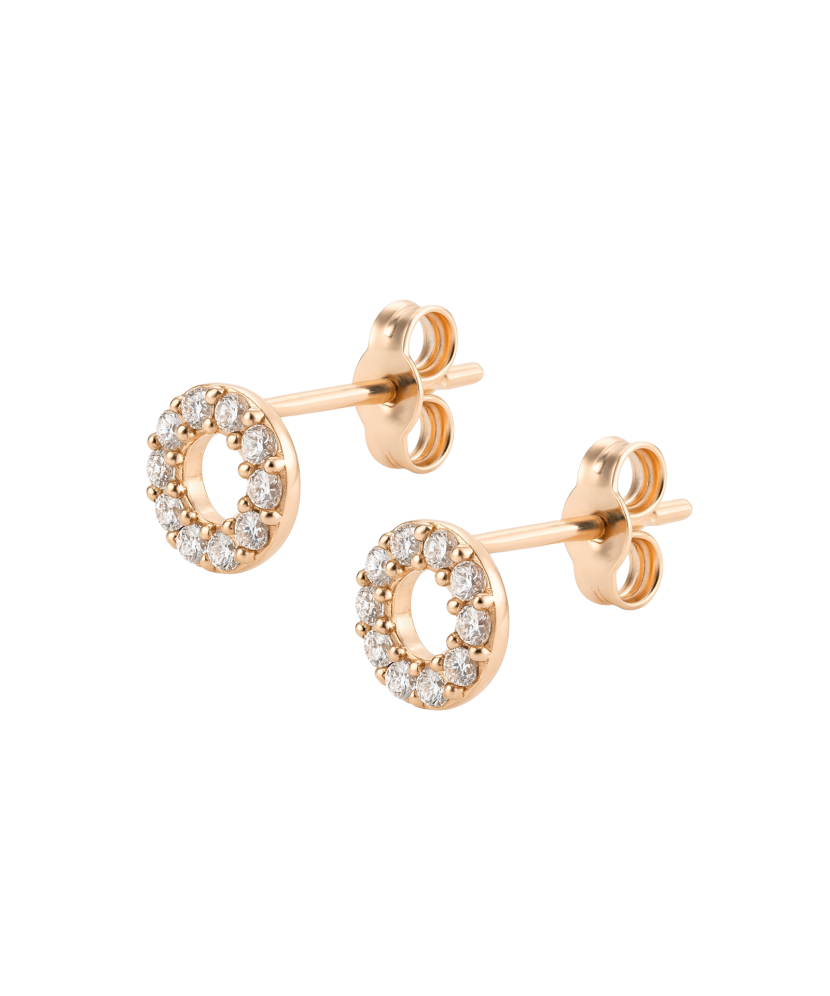 Auksiniai auskarai su cirkoniais