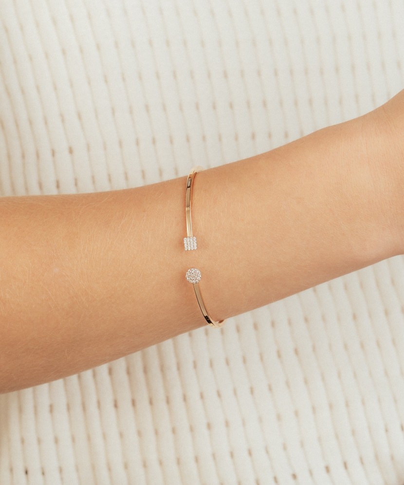 Auksinė apyrankė su cirkoniais