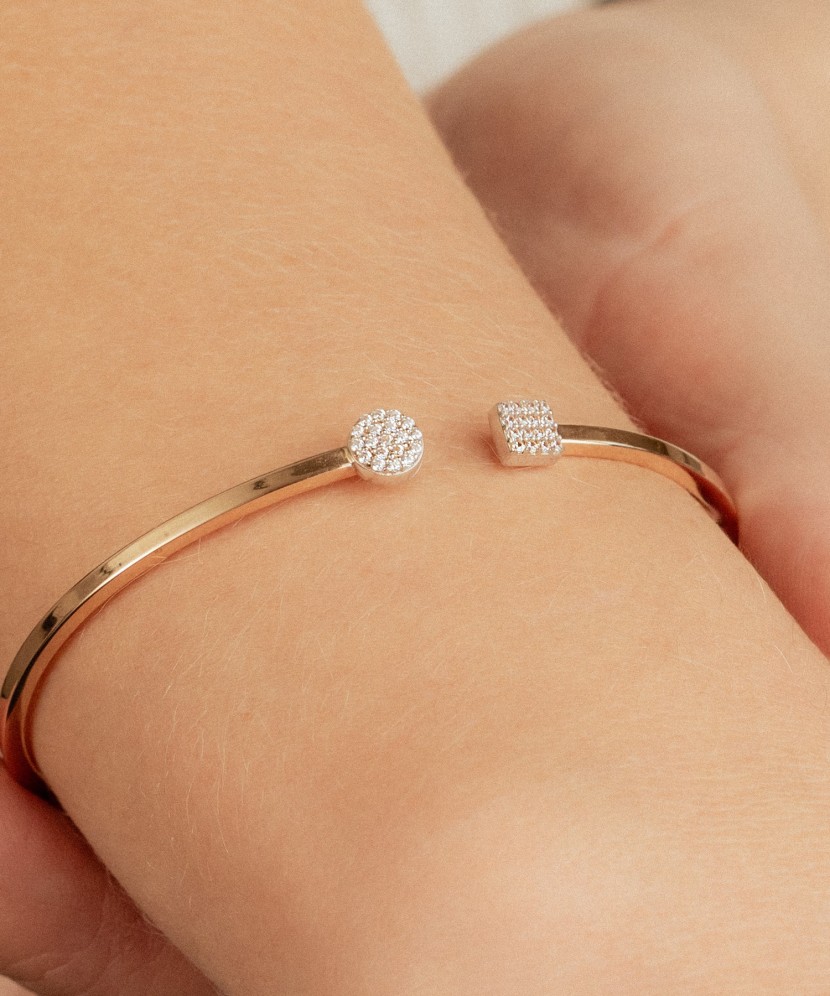 Auksinė apyrankė su cirkoniais