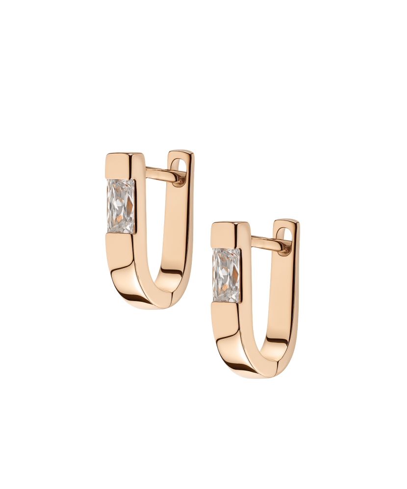 Auksiniai auskarai su cirkoniais