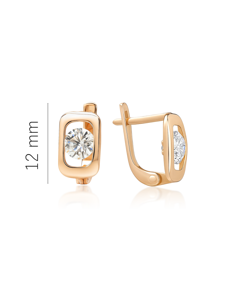 Auksiniai auskarai su cirkoniais