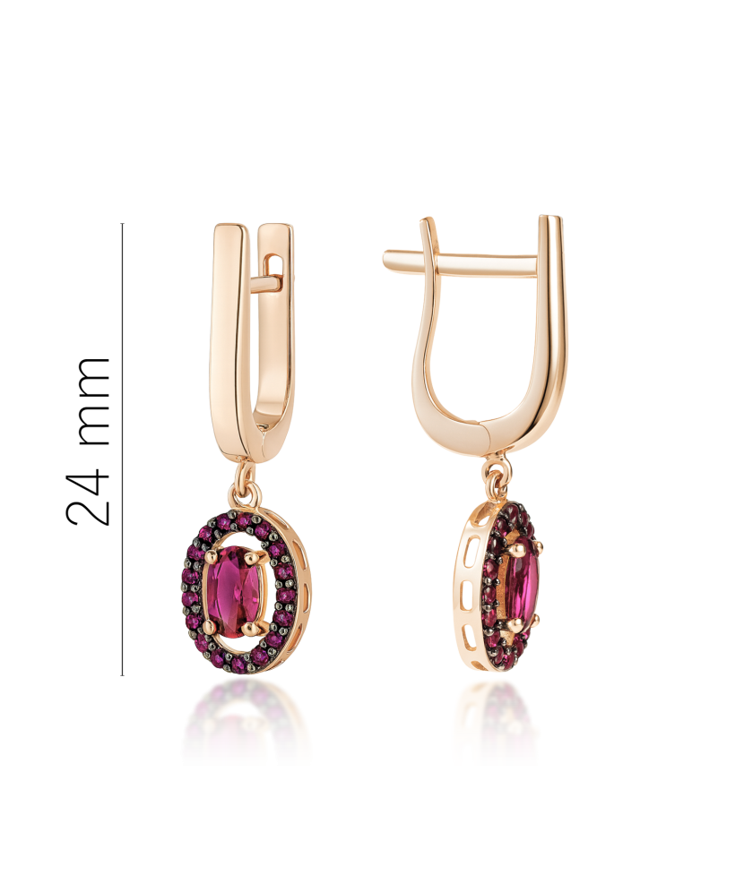 Auksiniai auskarai su cirkoniais