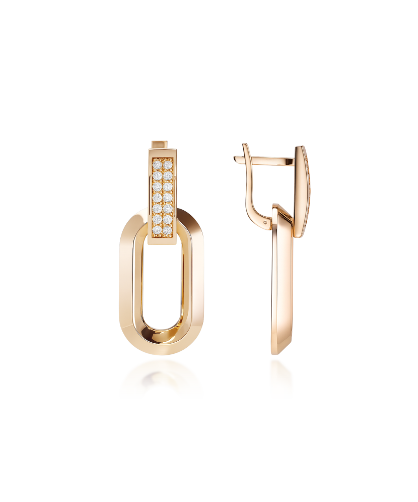 Auksiniai auskarai su cirkoniais