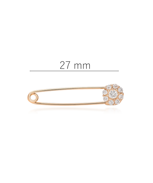 Auksinė sagė su cirkoniais  - Goldinga