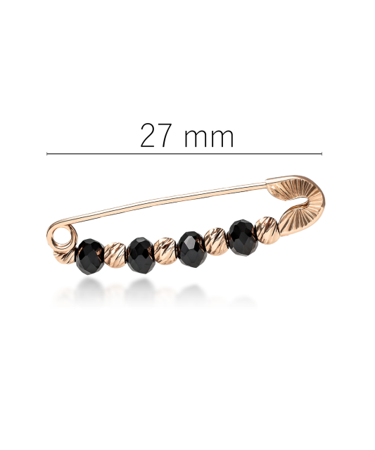 Auksinė sagė su oniksais