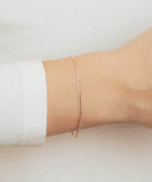 Auksinė apyrankė "Curb" 1.6mm