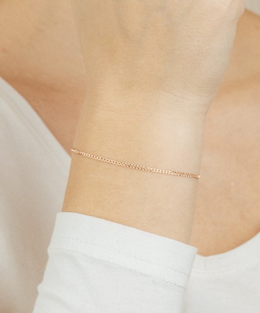 Auksinė apyrankė "Curb" 1.6mm