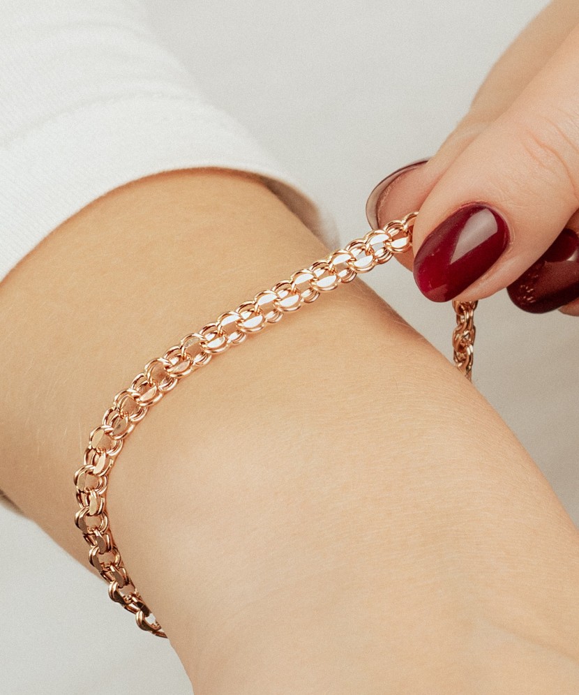 Auksinė apyrankė "Bismark" 4.8mm