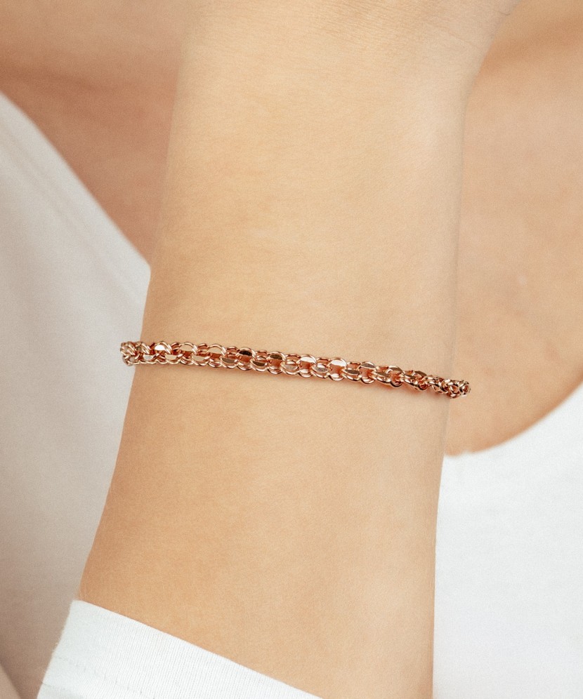 Auksinė apyrankė "Bismark" 4.8mm