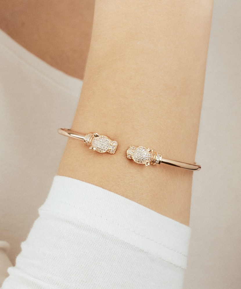 Auksinė apyrankė su cirkoniais