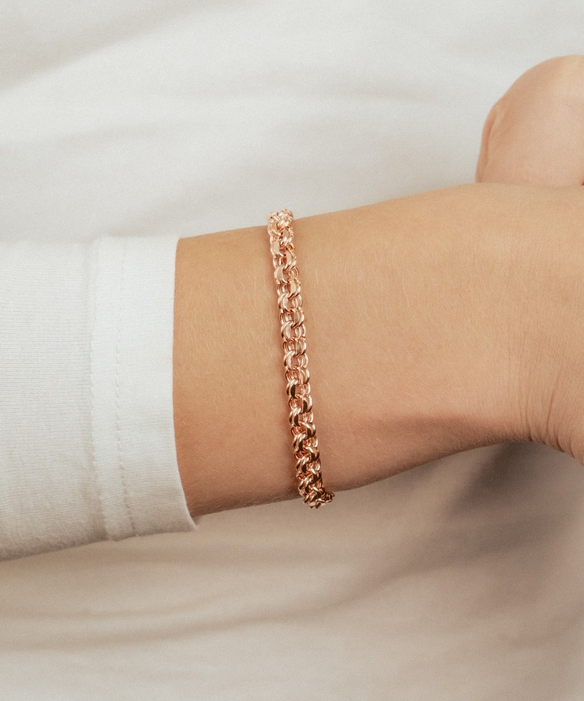 Auksinė apyrankė "Bismark" 6mm