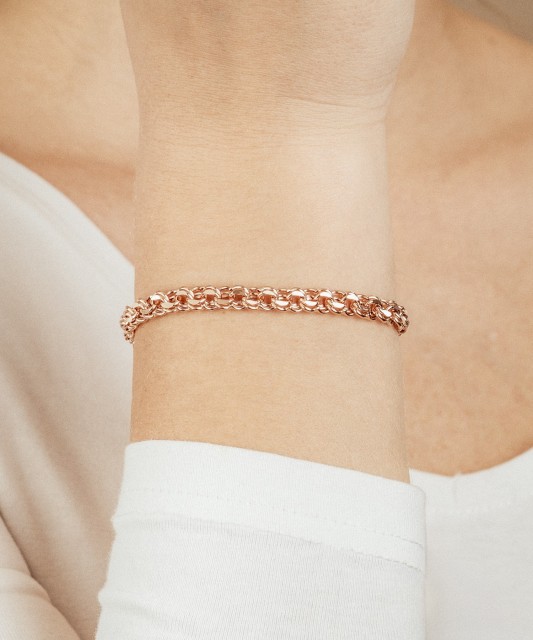 Auksinė apyrankė "Bismark" 6mm