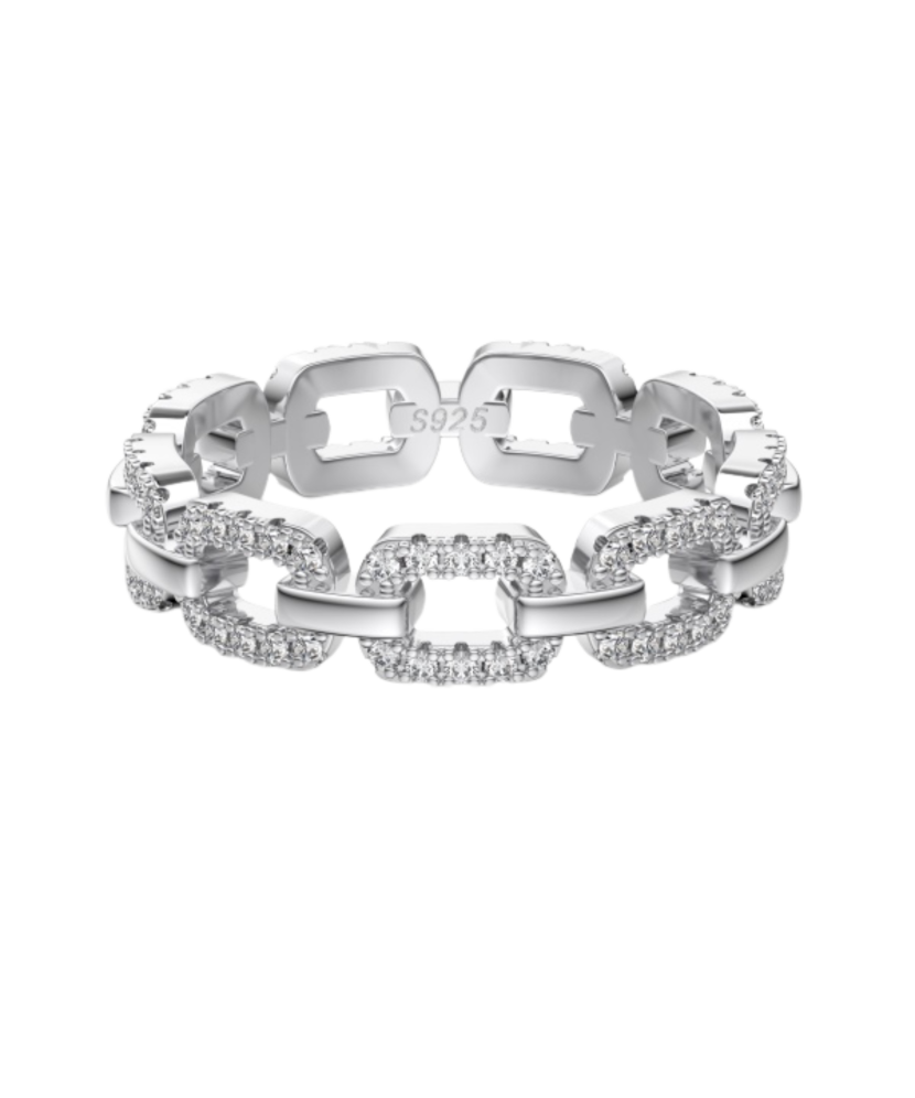 Sidabrinis žiedas su cirkoniais