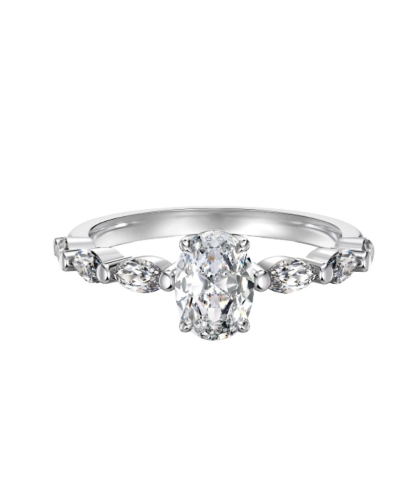 Sidabrinis žiedas su cirkoniais