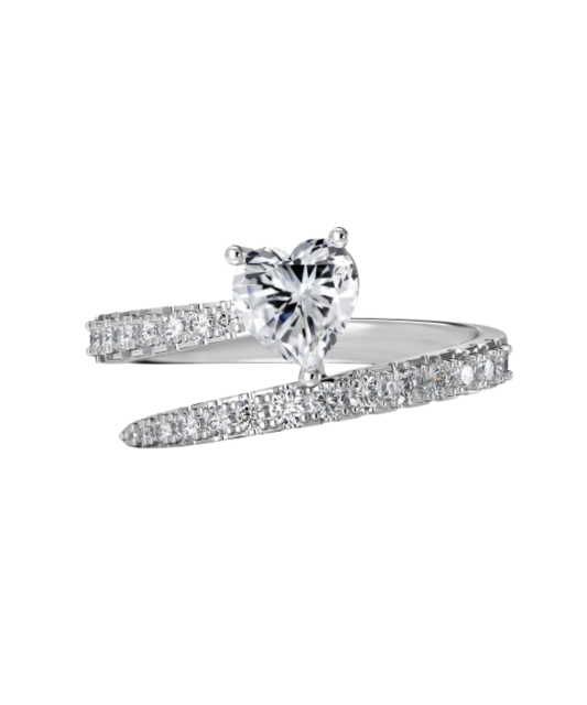 Sidabrinis žiedas su cirkoniais