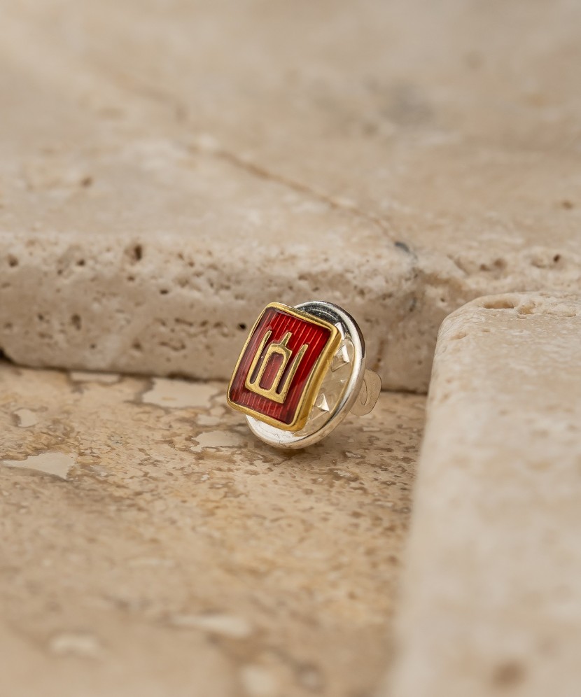 Sidabrinis ženkliukas "Gedimino stulpai"