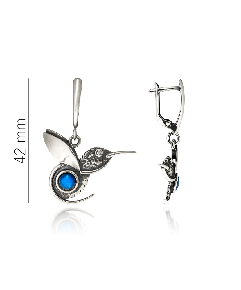 Sidabriniai auskarai su perlamutru