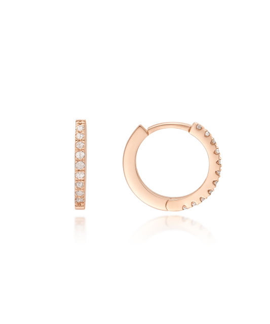 Auksiniai auskarai su briliantais