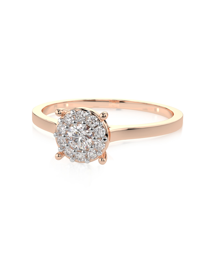 Auksinis žiedas su briliantais