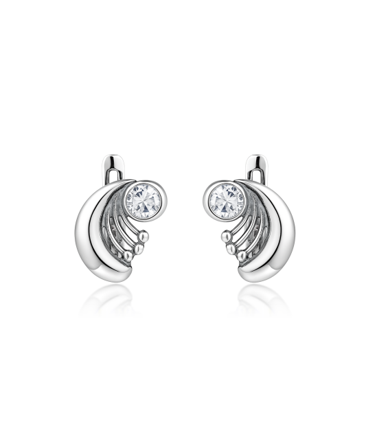 Sidabriniai auskarai su cirkoniais