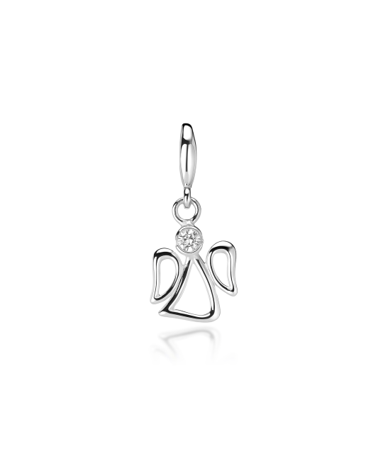 Sidabrinis pakabukas su cirkonius "Angelas"