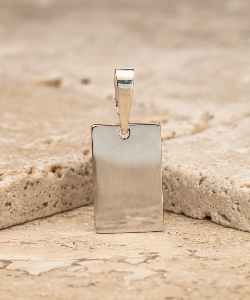 Sidabrinis pakabukas "Plokštelė"