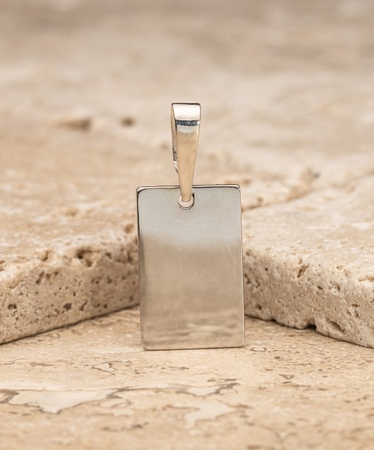 Sidabrinis pakabukas "Plokštelė"