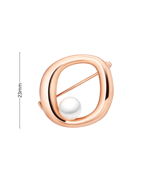 Paauksuota Sidabrinė sagė su perlais