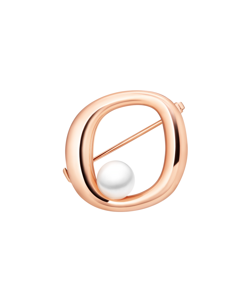 Paauksuota Sidabrinė sagė su perlais