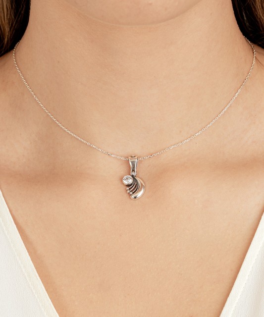 Sidabrinis pakabukas su cirkoniu