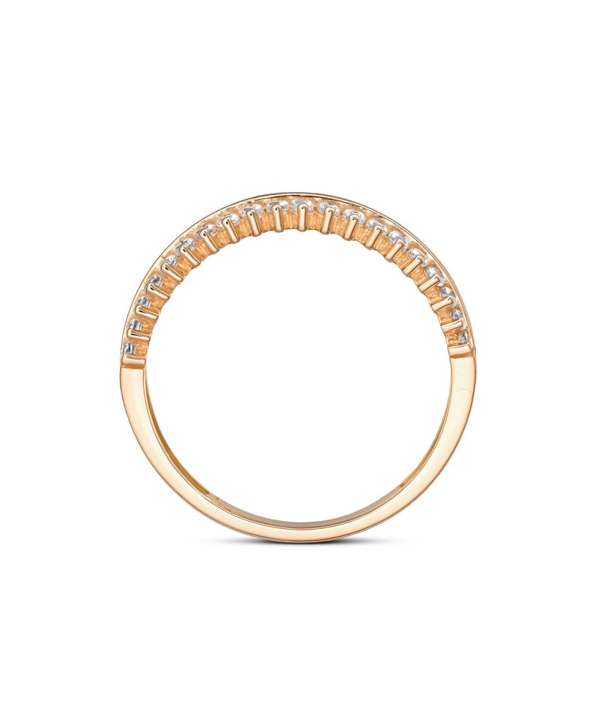 Auksinis žiedas su cirkoniais